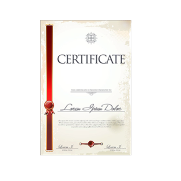 Certificate of performance and fraud control